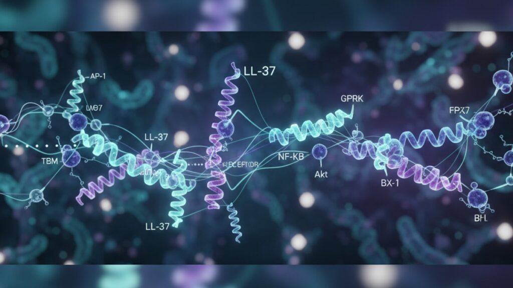 ll-37 signaling pathway - Professional illustration