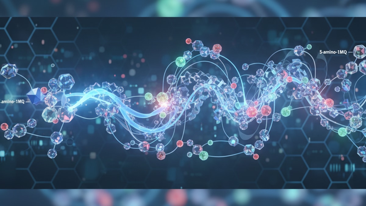 5-amino-1mq downstream effects - Professional illustration