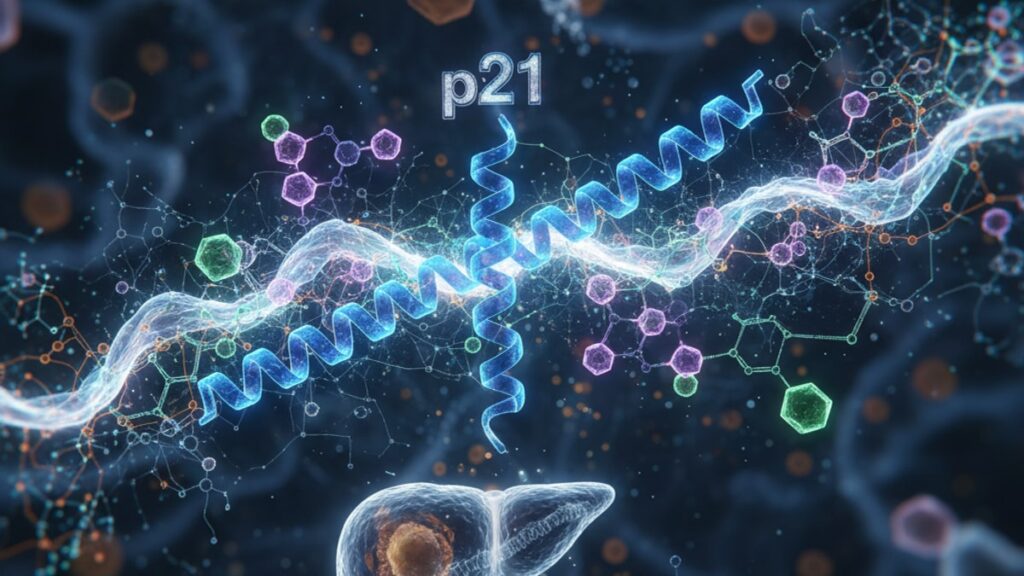 p21 pharmacokinetics - Professional illustration