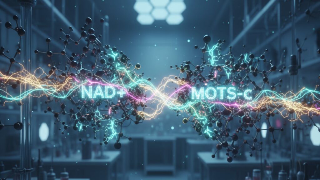 stacking nad+ mots-c metabolic research - Professional illustration