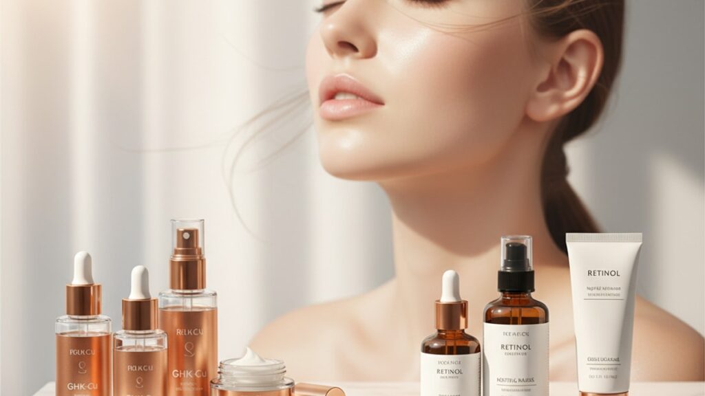 ghk-cu vs retinol - Professional illustration