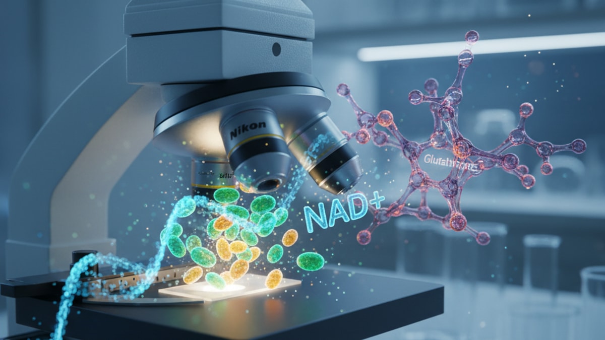 nad+ glutathione for antioxidant research - Professional illustration