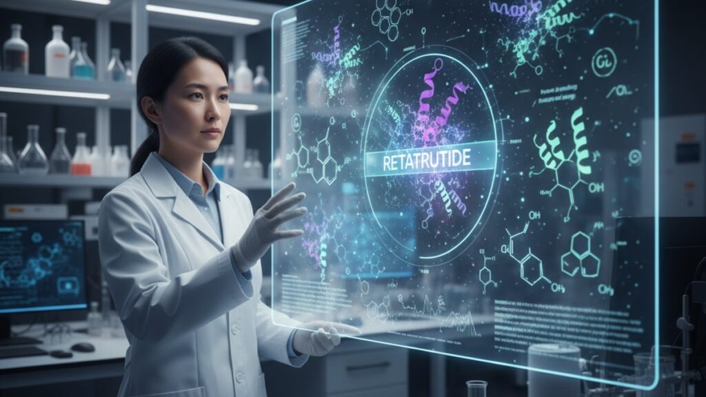 retatrutide for insulin resistance research - Professional illustration