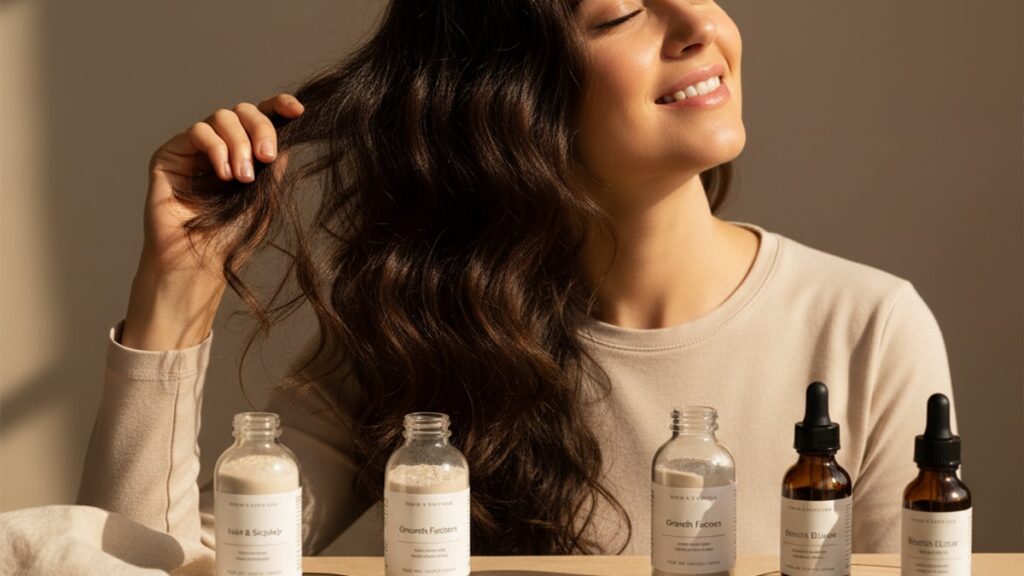 peptides for hair loss compared - Professional illustration