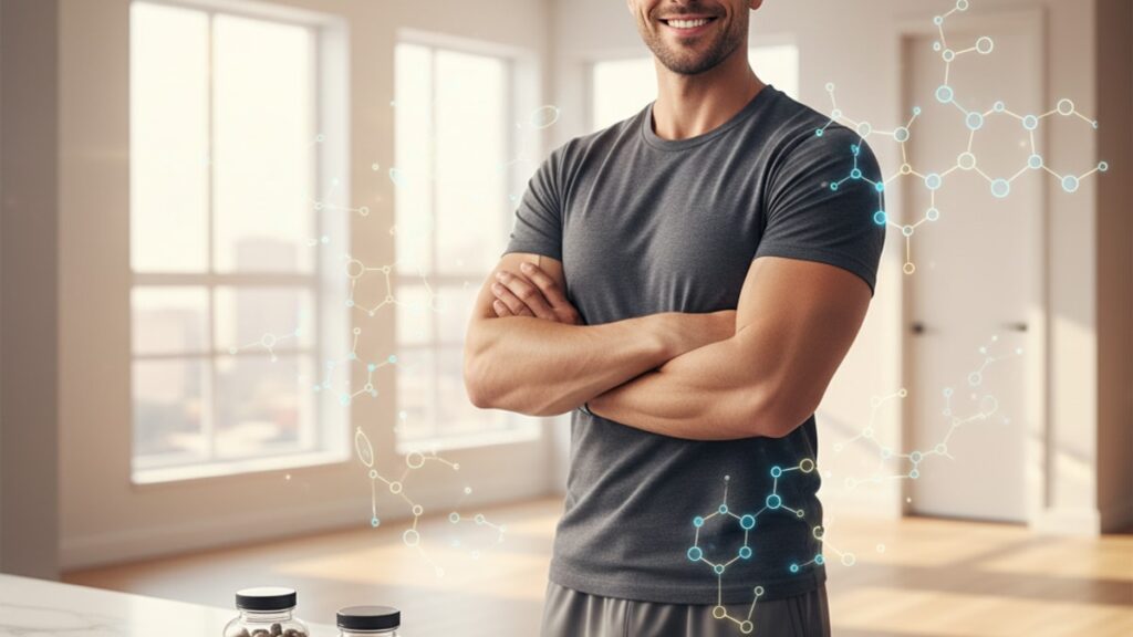 testosterone support research peptide stack - Professional illustration