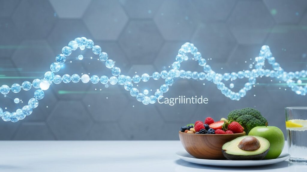 cagrilintide for appetite control research - Professional illustration