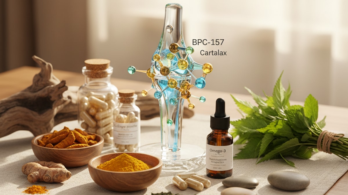 stacking bpc-157 cartalax joint research - Professional illustration