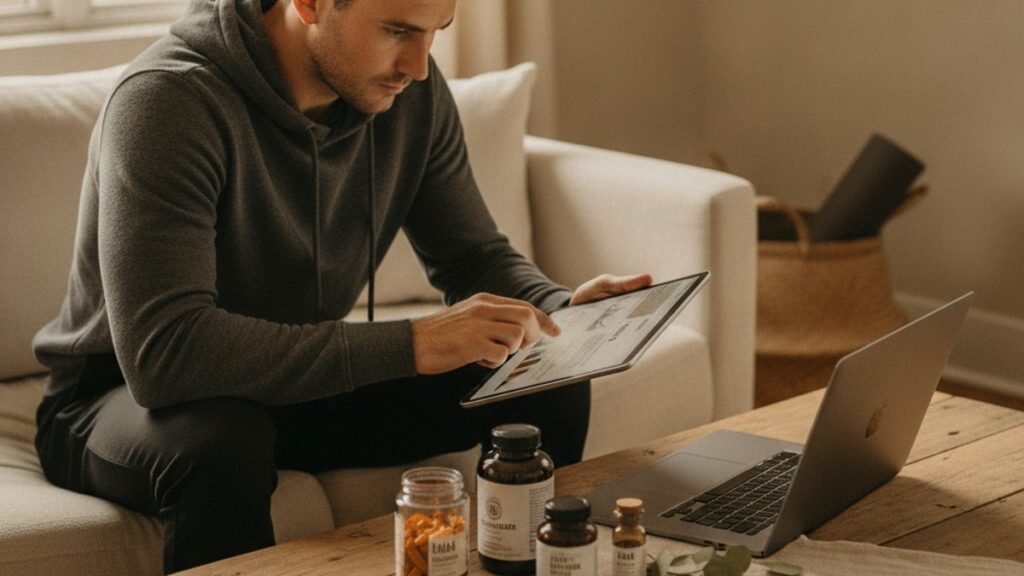 marathon runners researching tb-500 - Professional illustration