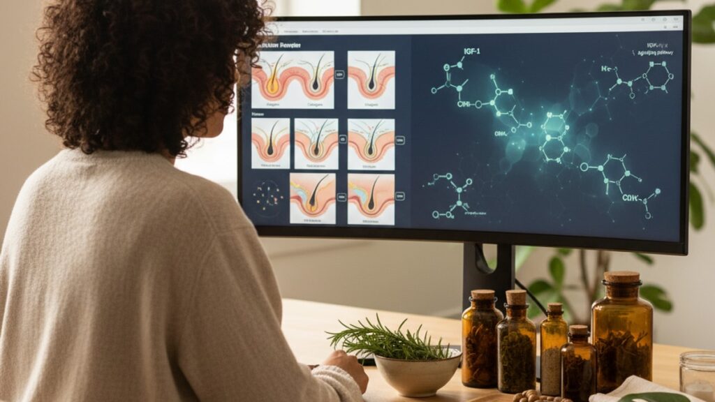 peptides for androgenetic alopecia research compared - Professional illustration