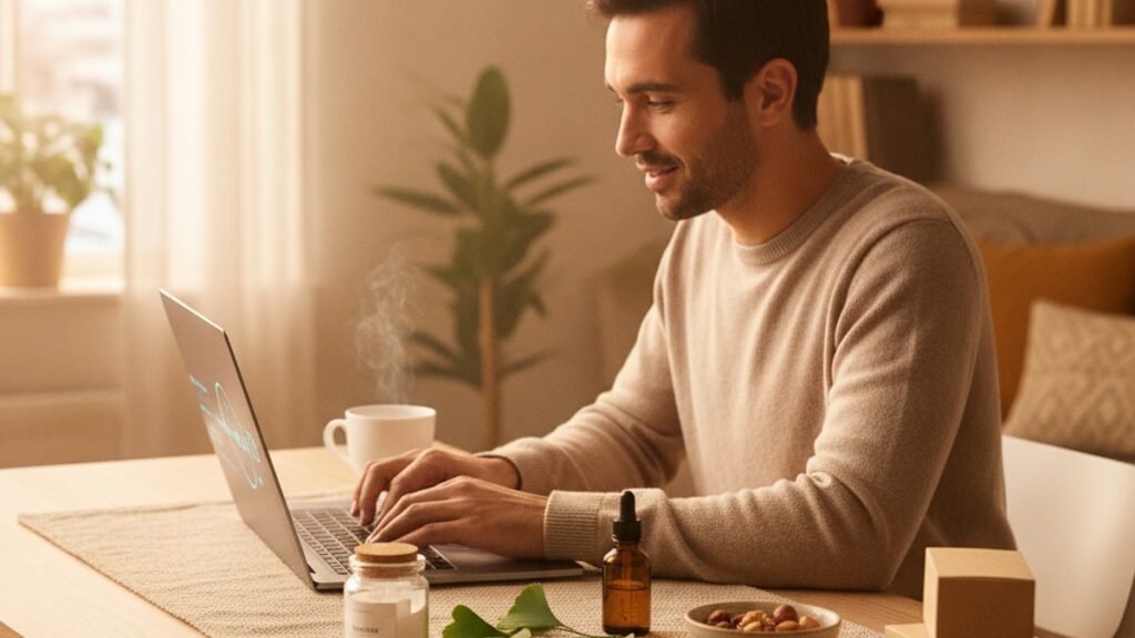 best peptides for tech workers / knowledge workers - Professional illustration
