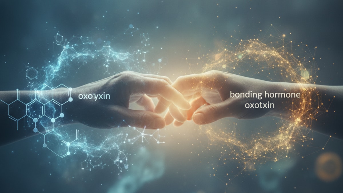 what's the difference between oxytocin and bonding hormone oxytocin - Professional illustration