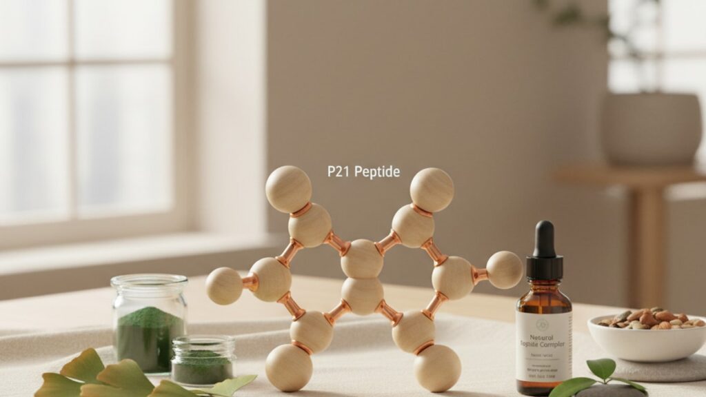 Blog Post: what is P21 Peptide same as p21 - Professional illustration