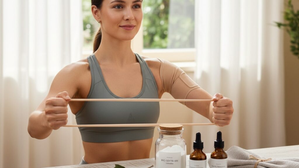 bpc-157 tb-500 protocol rotator cuff repair - Professional illustration