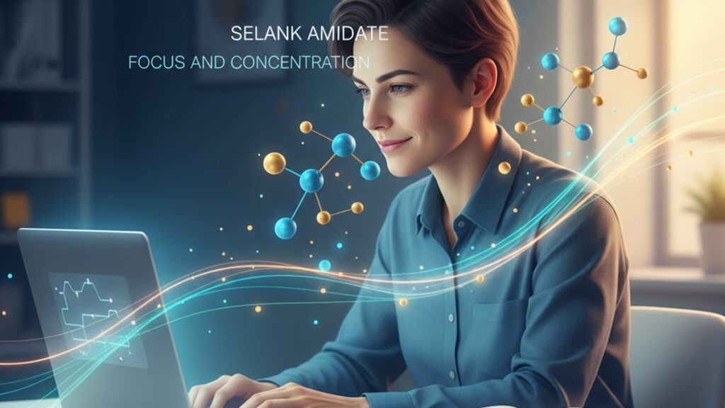 selank amidate for focus and concentration - Professional illustration