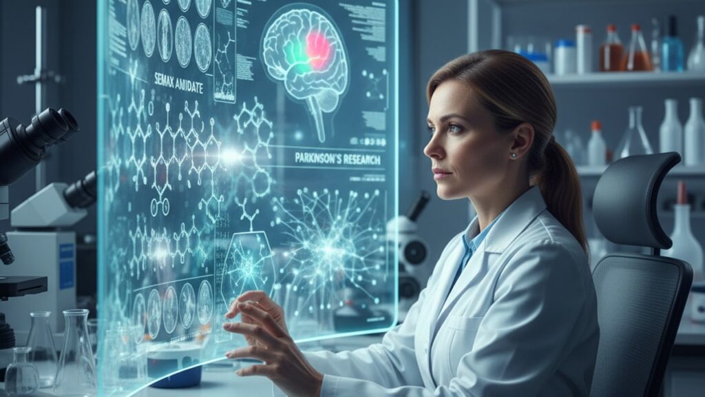 semax amidate studied parkinson's research - Professional illustration