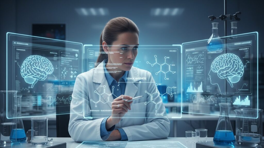 semax amidate animal vs human research - Professional illustration