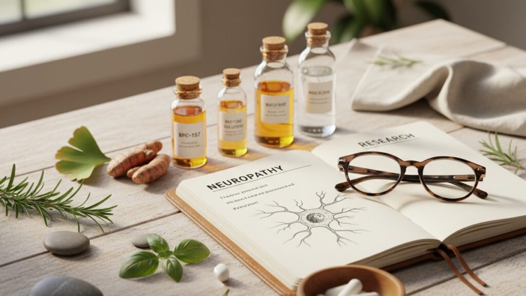 does bpc-157 help neuropathy research - Professional illustration