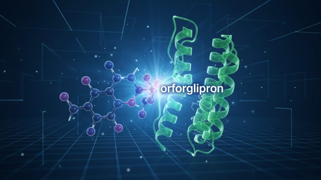orforglipron receptor pharmacology - Professional illustration