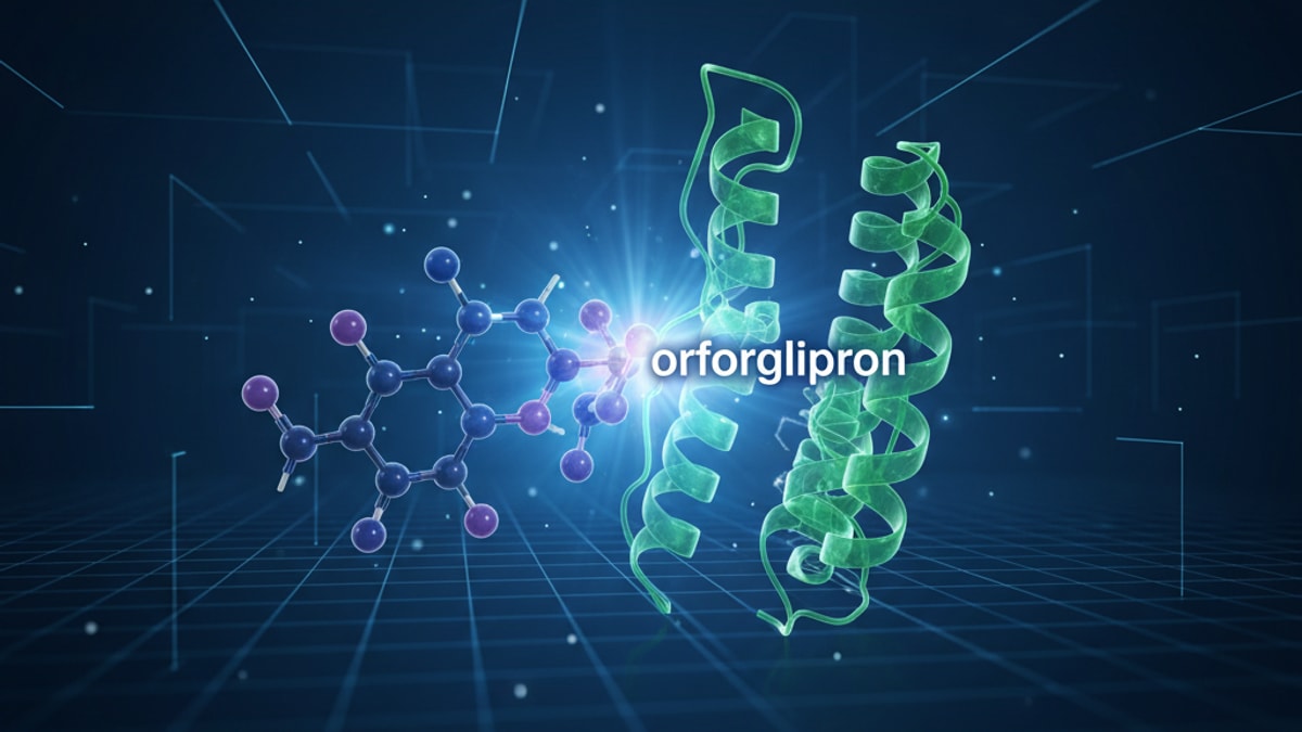 orforglipron receptor pharmacology - Professional illustration
