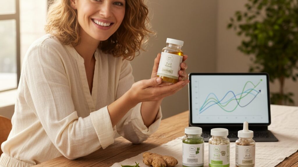 tesamorelin + ipamorelin blend metabolism research - Professional illustration