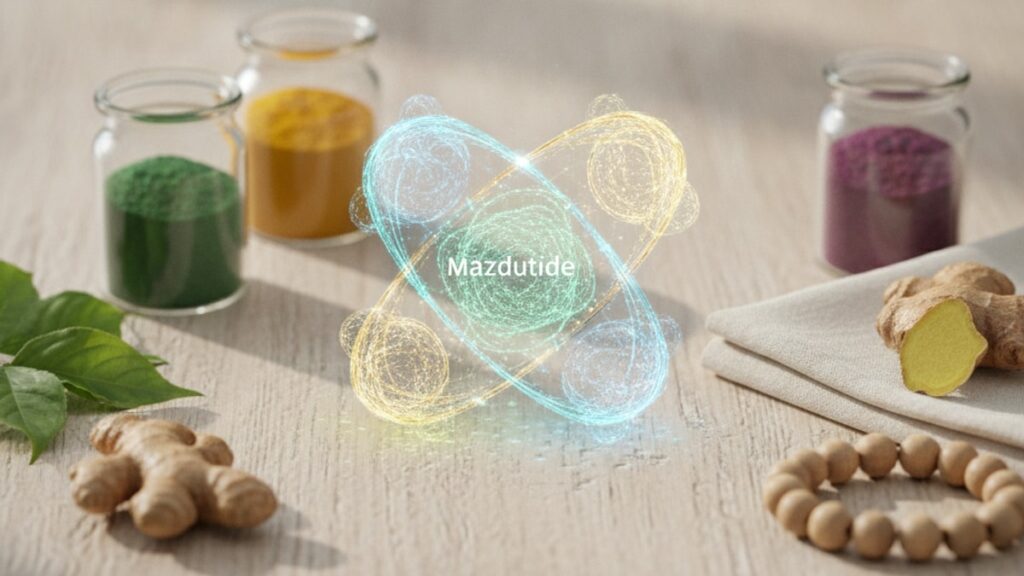 can mazdutide be combined with other peptides - Professional illustration