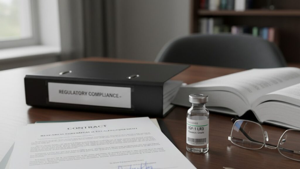 is igf-1 lr3 legal to purchase for research - Professional illustration