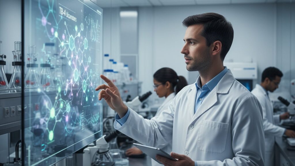 tb-4 biomarkers - Professional illustration