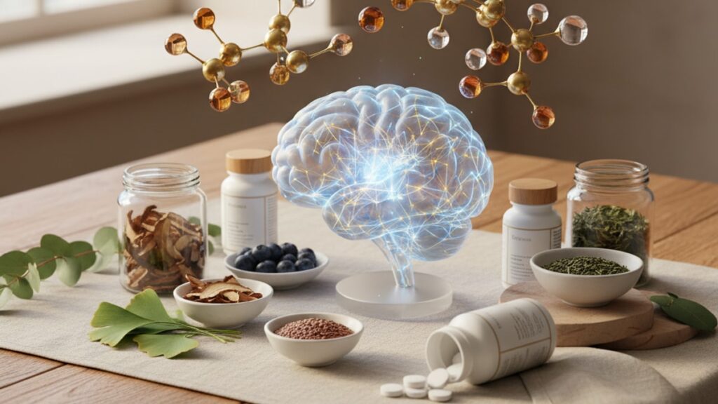 cognitive enhancement peptide stack - Professional illustration
