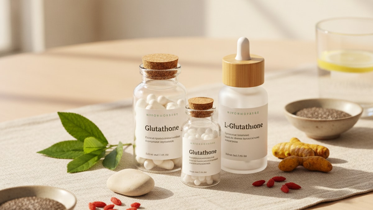 what's the difference between glutathione and l-glutathione - Professional illustration