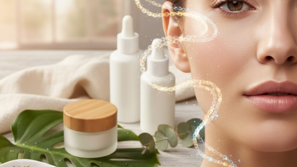 anti-wrinkle research peptide stack - Professional illustration