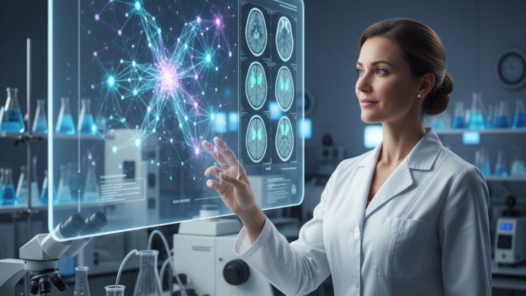 semax amidate for stroke recovery research - Professional illustration