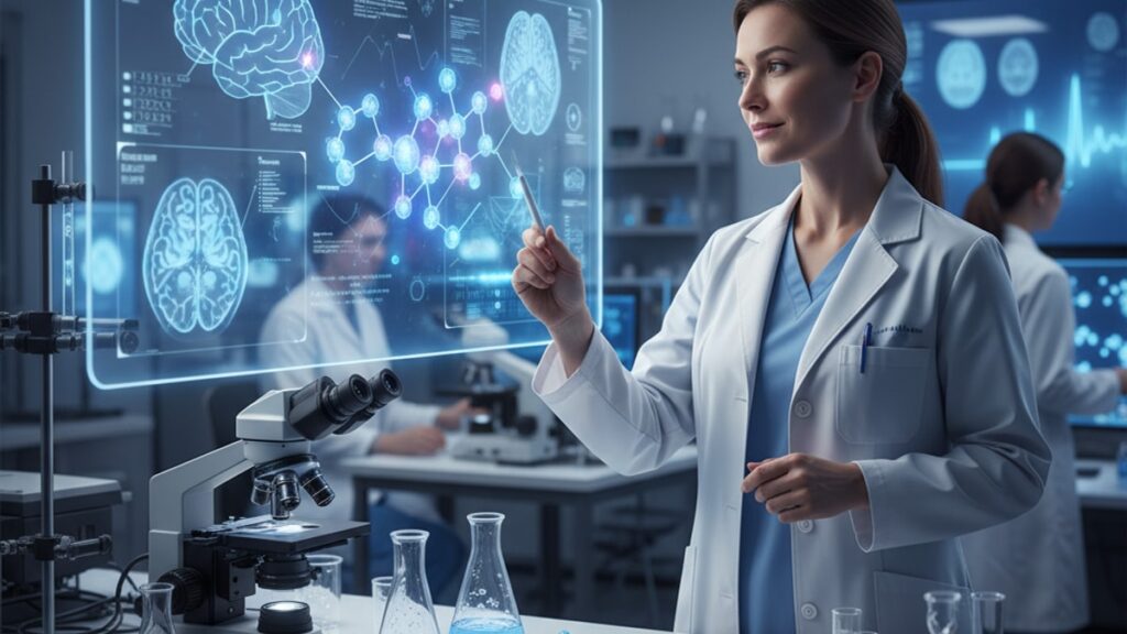 cerebrolysin semax amidate for stroke research - Professional illustration