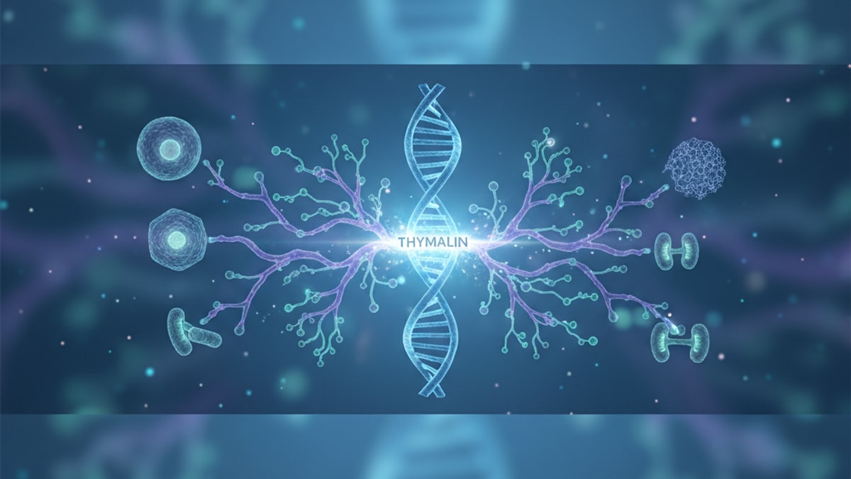 thymalin downstream effects - Professional illustration