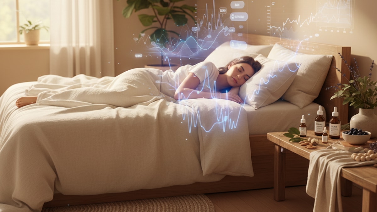 stacking dsip melatonin sleep architecture - Professional illustration