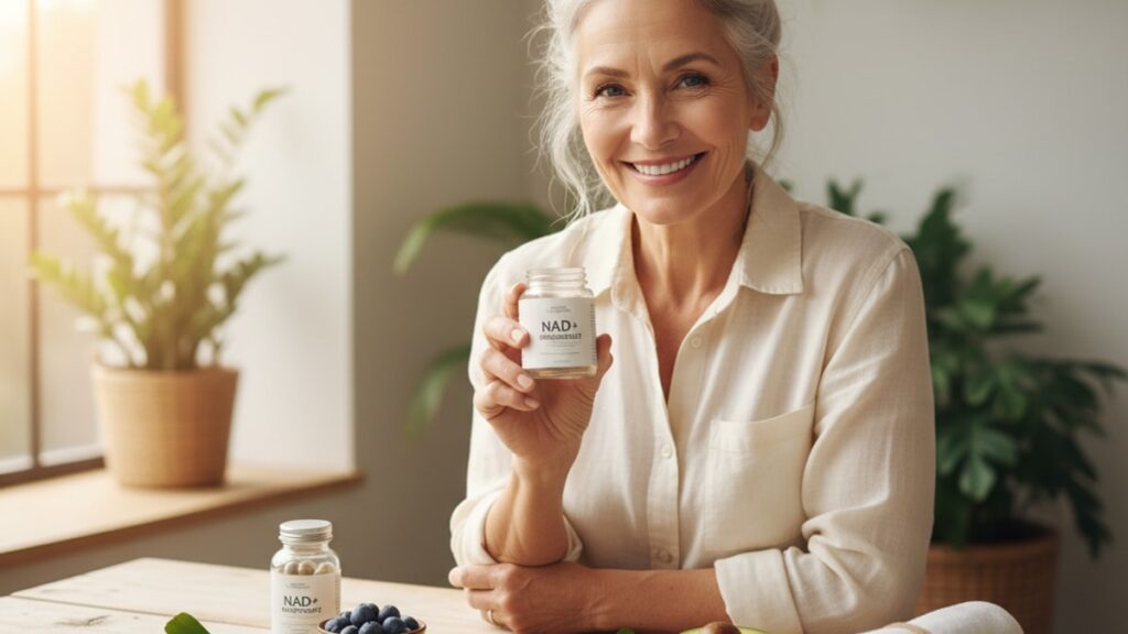nad+ for anti-aging stack - Professional illustration