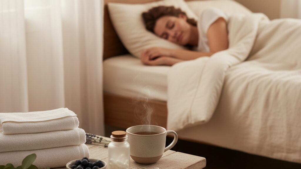 does melatonin help insomnia - Professional illustration