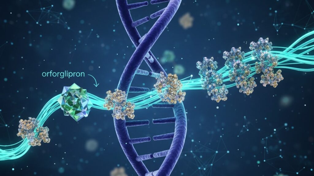 orforglipron gene expression - Professional illustration