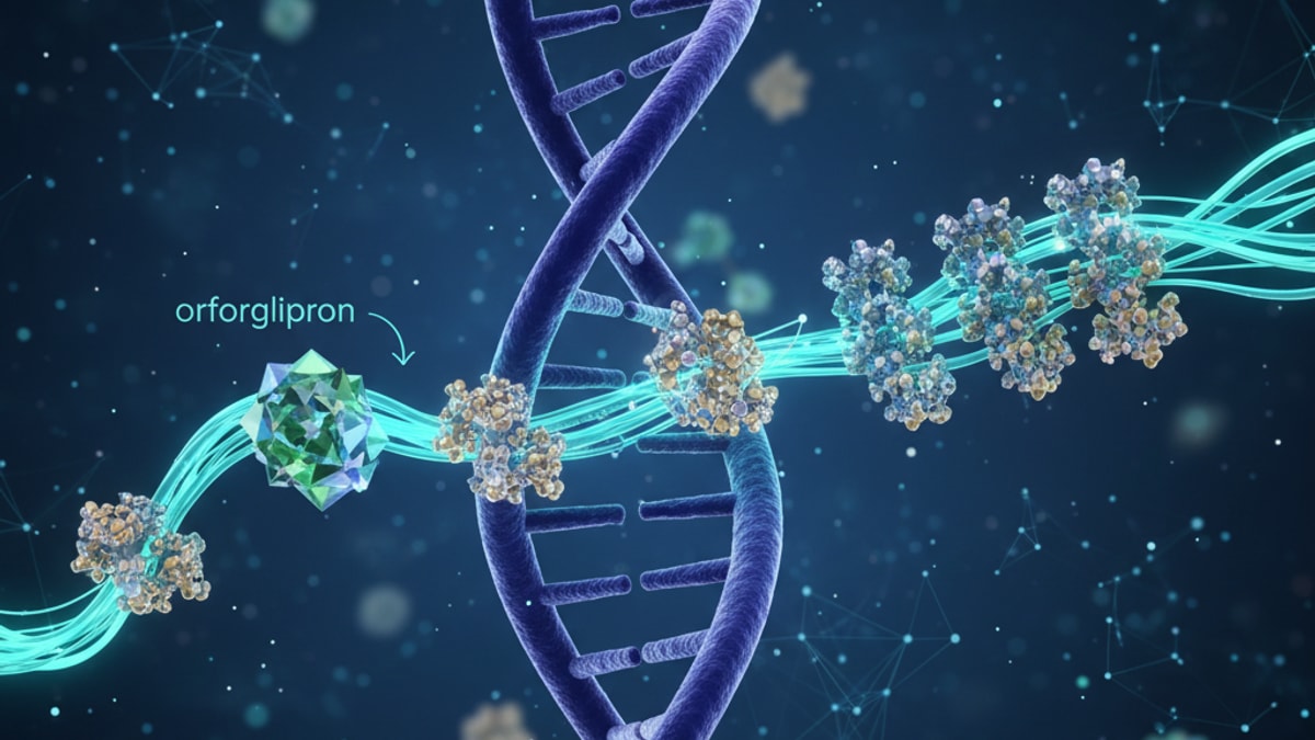 orforglipron gene expression - Professional illustration