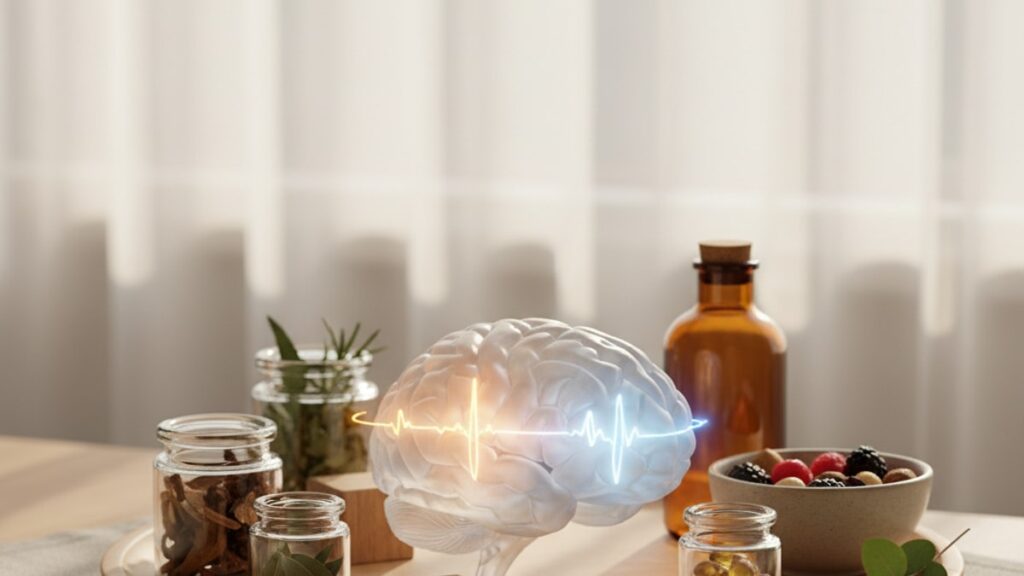 semax amidate concussion recovery mechanism - Professional illustration