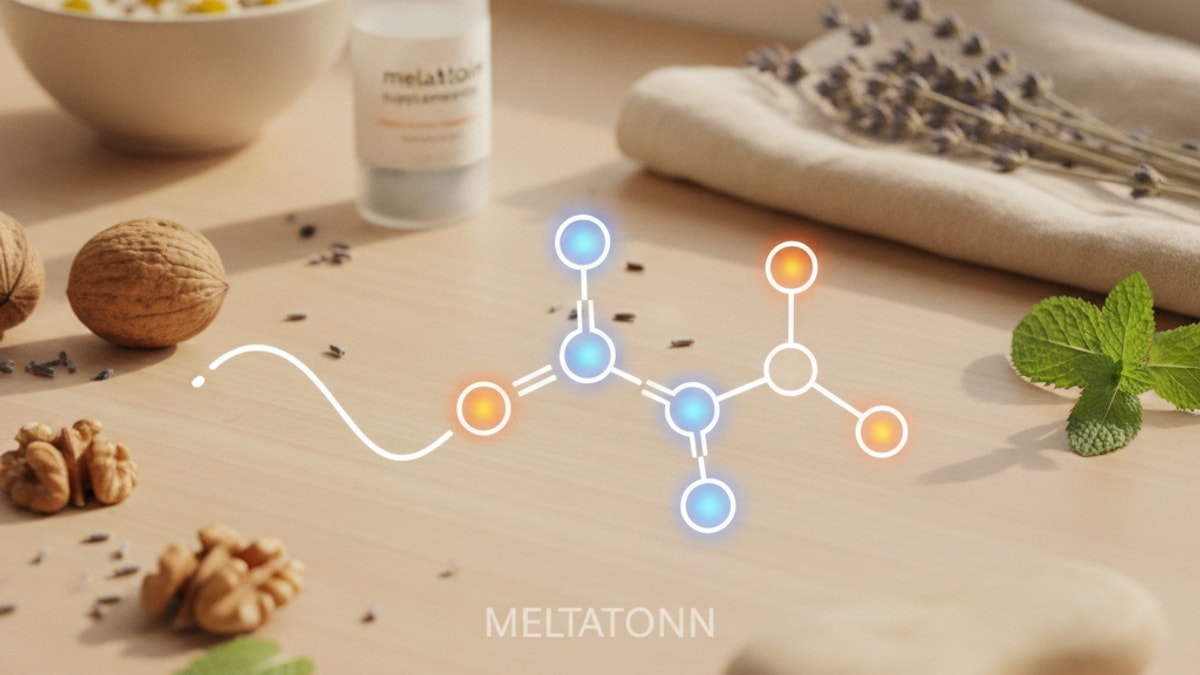what's the difference between melatonin and n-acetyl-5-methoxytryptamine - Professional illustration