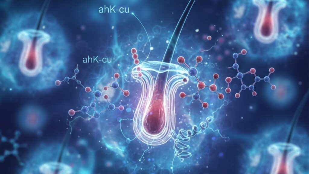 ahk-cu hair loss mechanism - Professional illustration