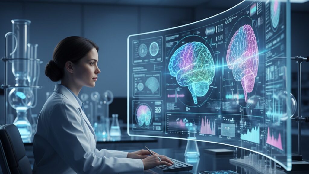 semax amidate tbi research mechanism - Professional illustration