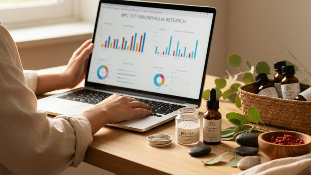 bpc-157 studied fibromyalgia research - Professional illustration
