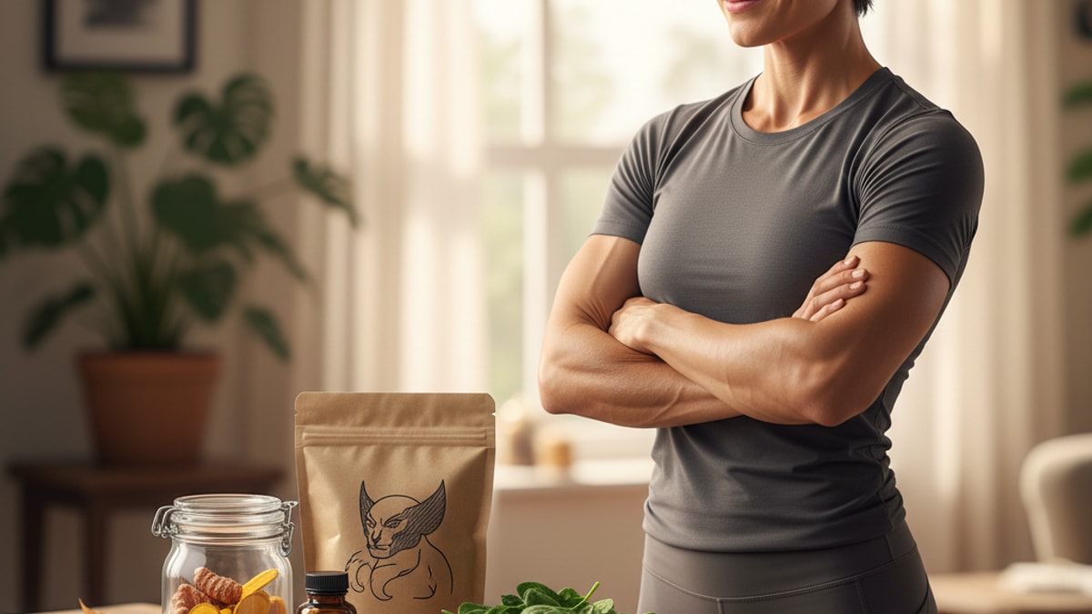 wolverine stack alternative to prp injections - Professional illustration