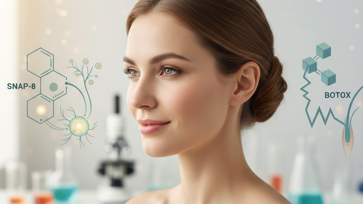 snap-8 vs botox mechanism - Professional illustration