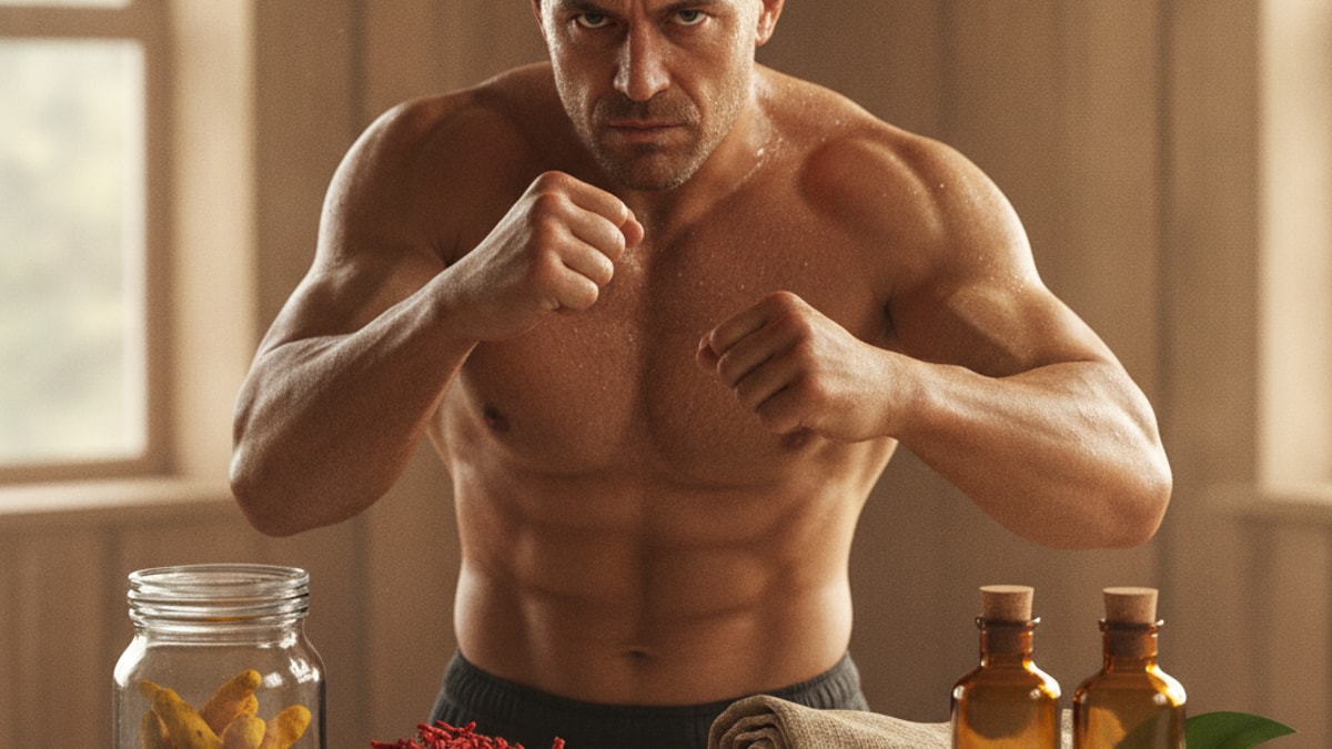combat sports athletes wolverine stack protocol - Professional illustration