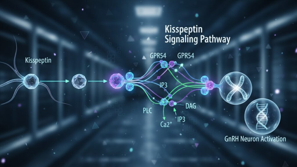 kisspeptin signaling pathway - Professional illustration