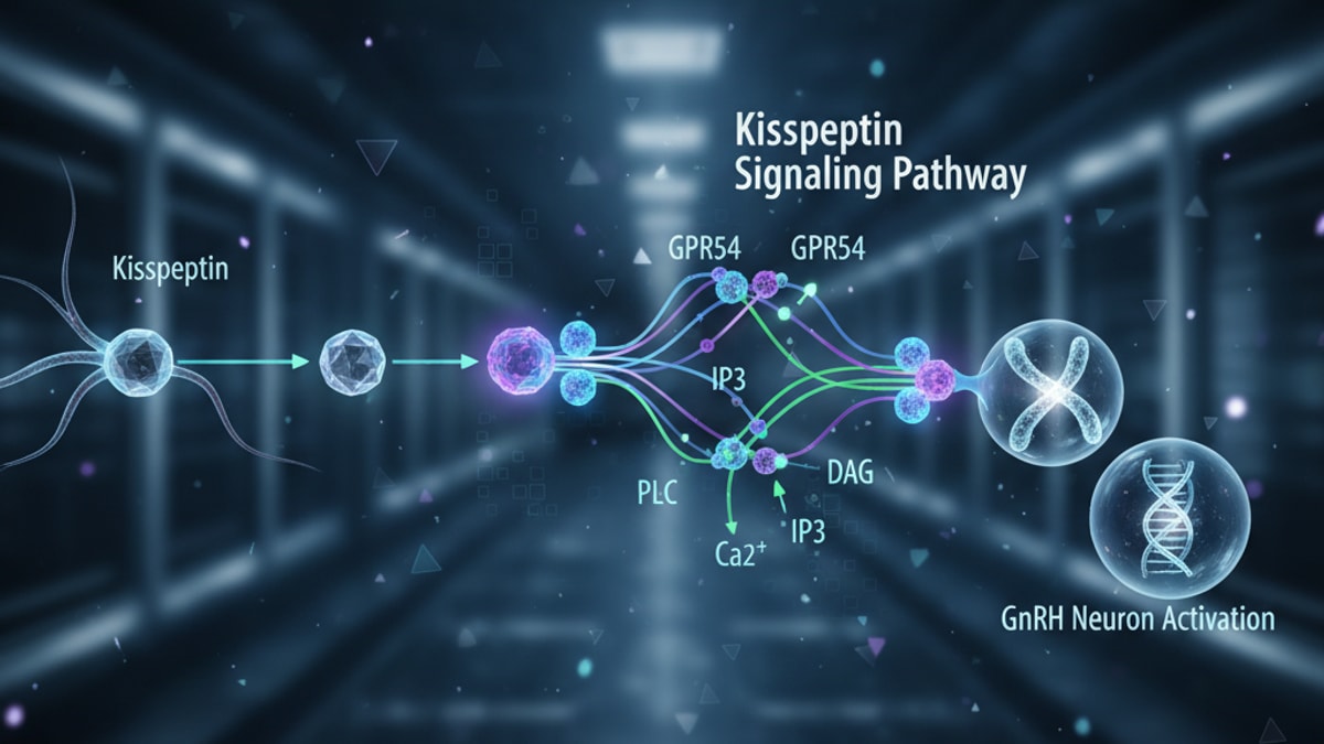kisspeptin signaling pathway - Professional illustration