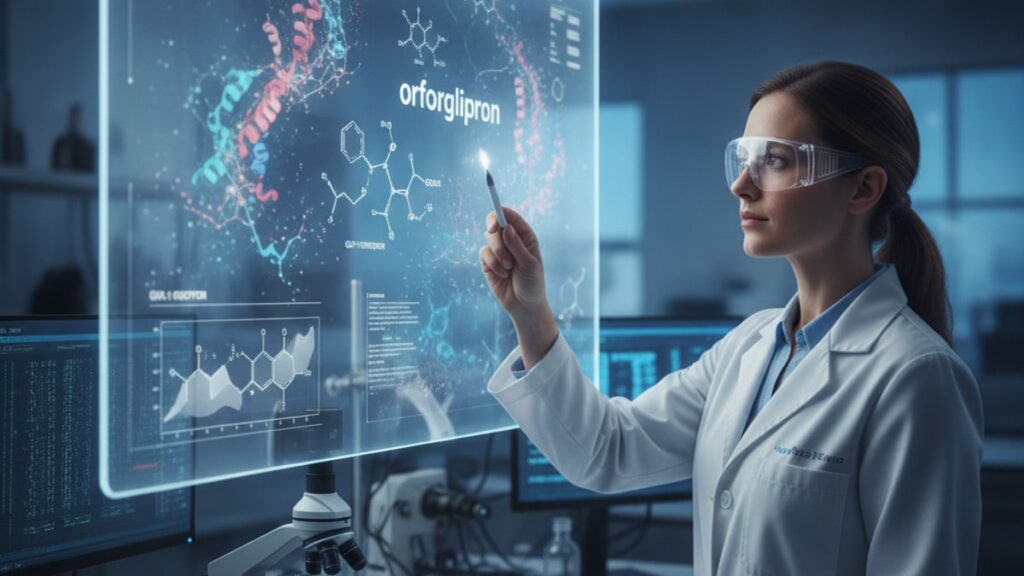 does orforglipron work for oral non-peptide glp-1 research - Professional illustration