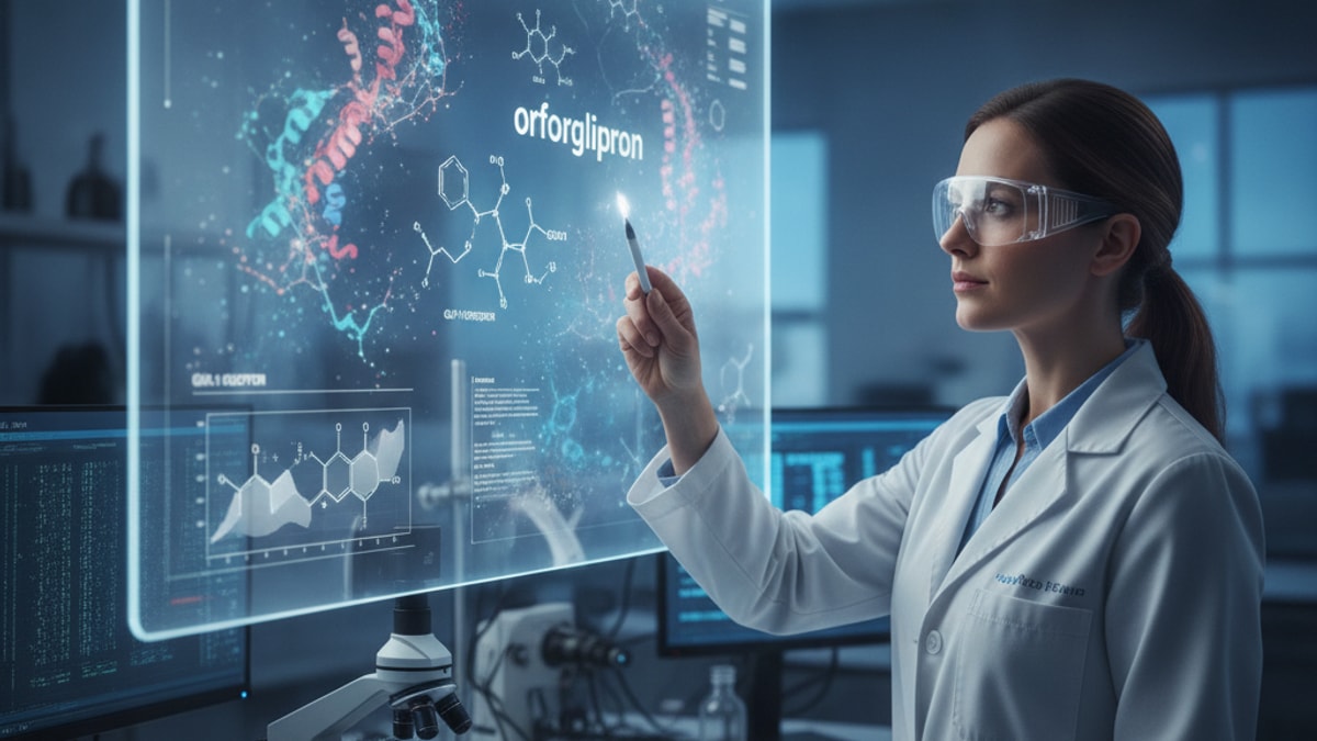 does orforglipron work for oral non-peptide glp-1 research - Professional illustration